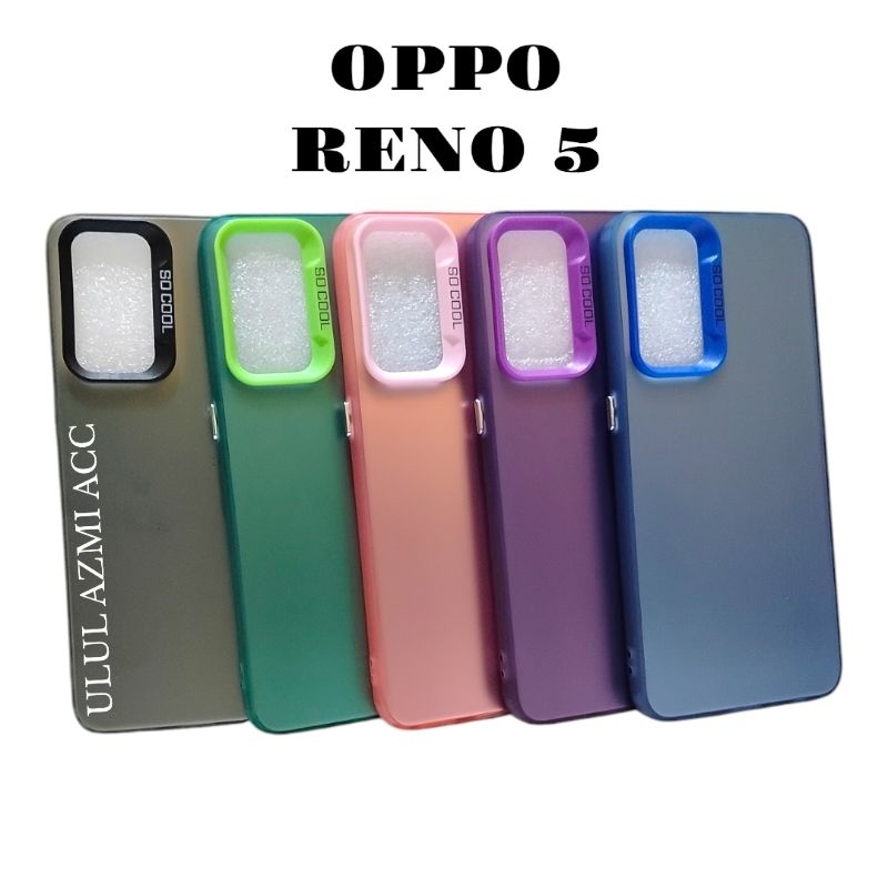 Case IMD Plate Hologram Oppo Reno 5 Softcase Hardcase Pelindung Kamera