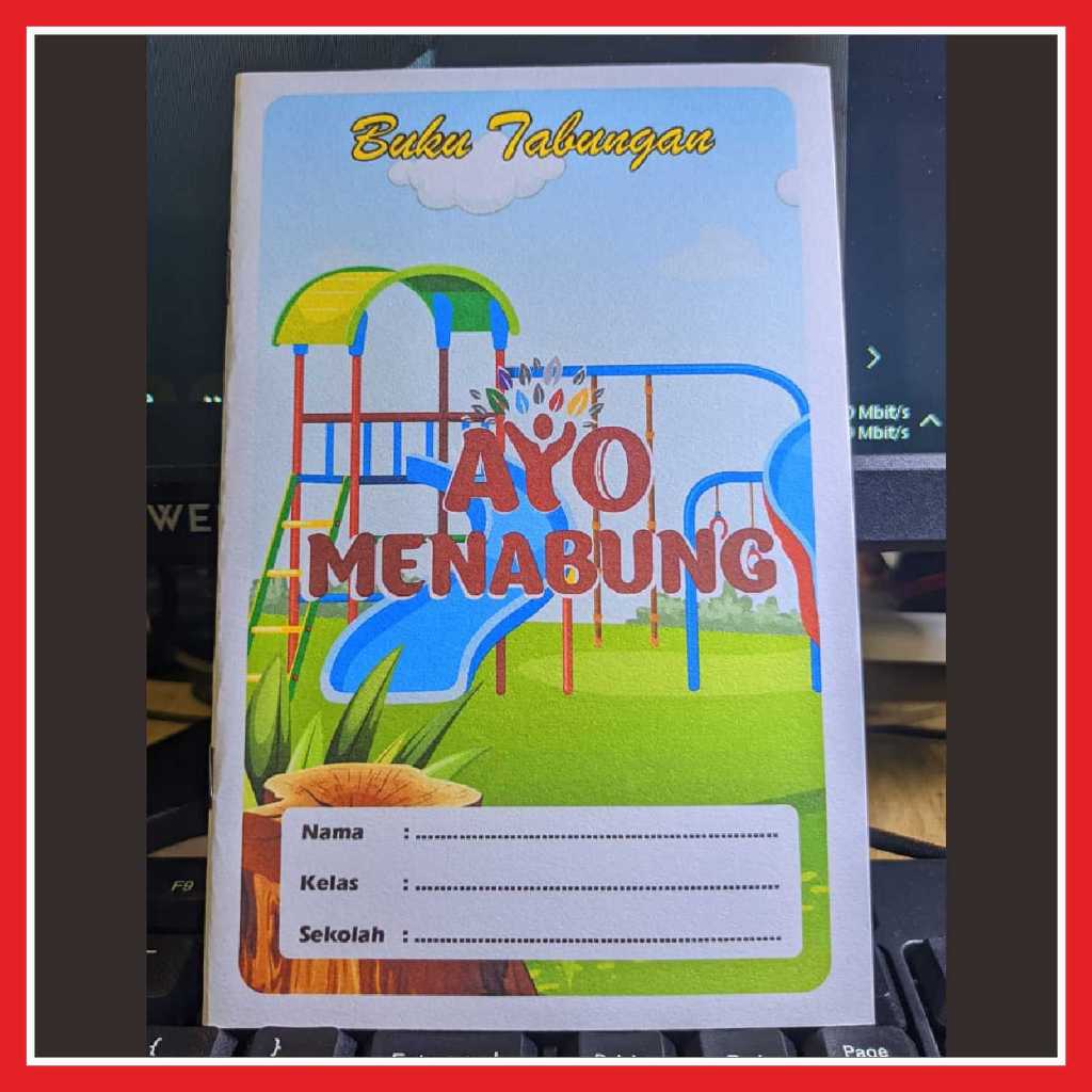 

Buku Tabungan Sekolah/Madrasah - TAMAN BERMAIN - Custom Cover Portrait - Isi 16 Halaman