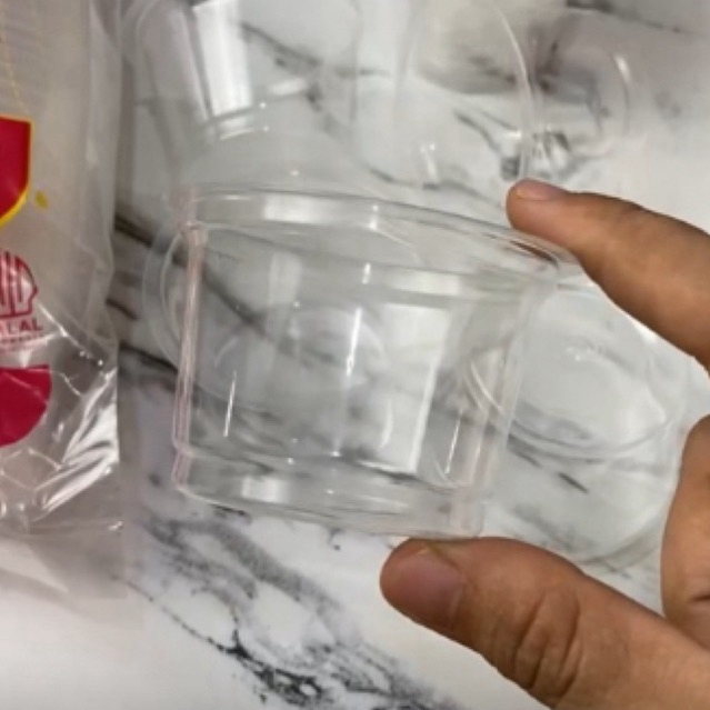 [1 Pack] Cup Jelly Mika Sambal Sauce Agar Pudding + Tutup 60ml / 90ml