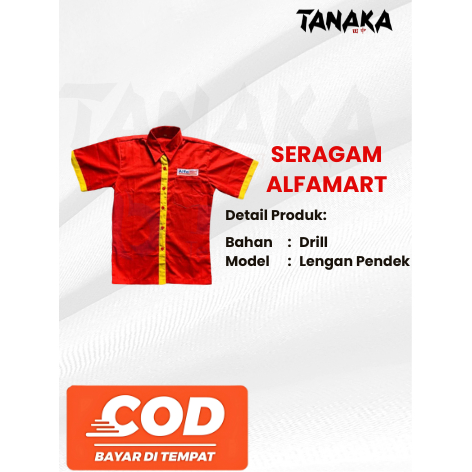 Baju Seragam Alfamart Cowok || Seragam Alfamart || Seragam Kerja Alfamart Cowok || Seragam Alfamart