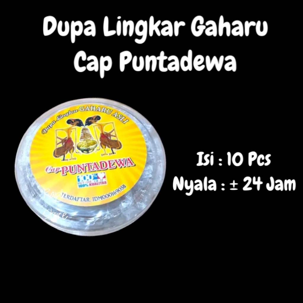 Dupa Lingkar Gaharu Cap Puntadewa Nyala 24 Jam