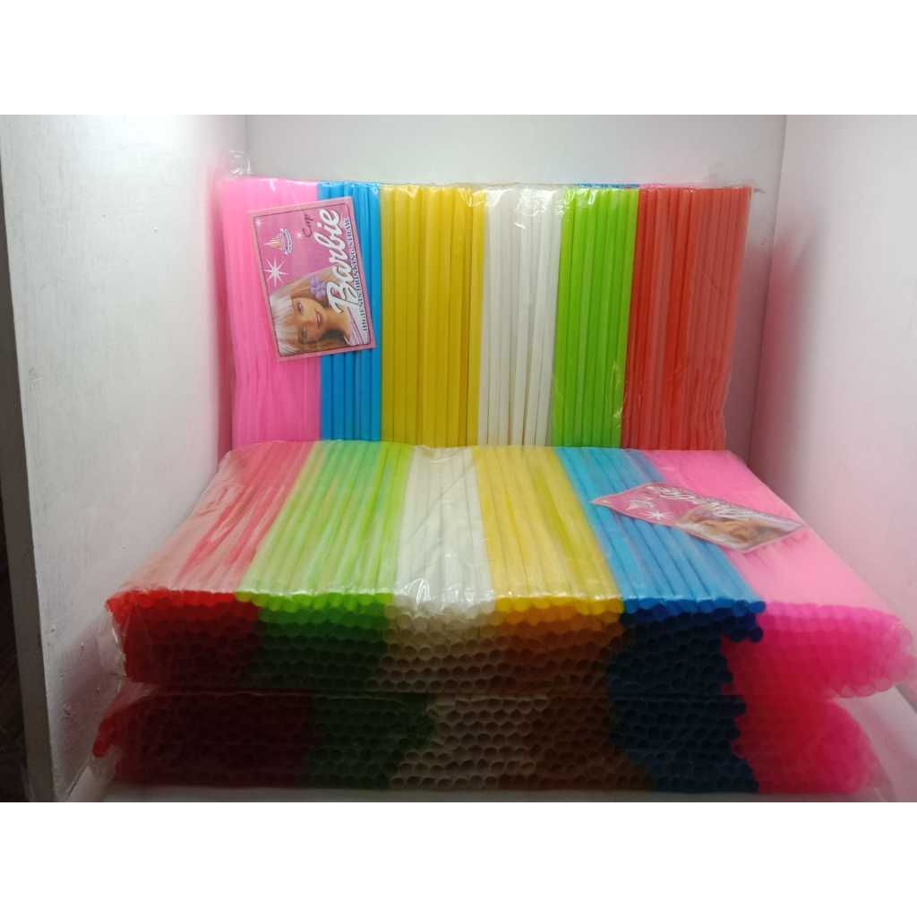 Sedotan Kombinasi Berbie Besar Sedotan Warna warni Sedotan Plastik
