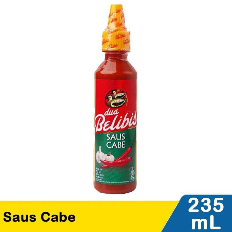 

Belibis saos cabe 235 ml tutup botol anti ribet