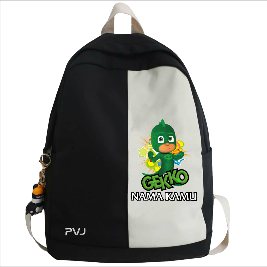 Tas Sekolah Anak Laki Laki dan Perempuan SD SMP Karakter PJ mask gekko