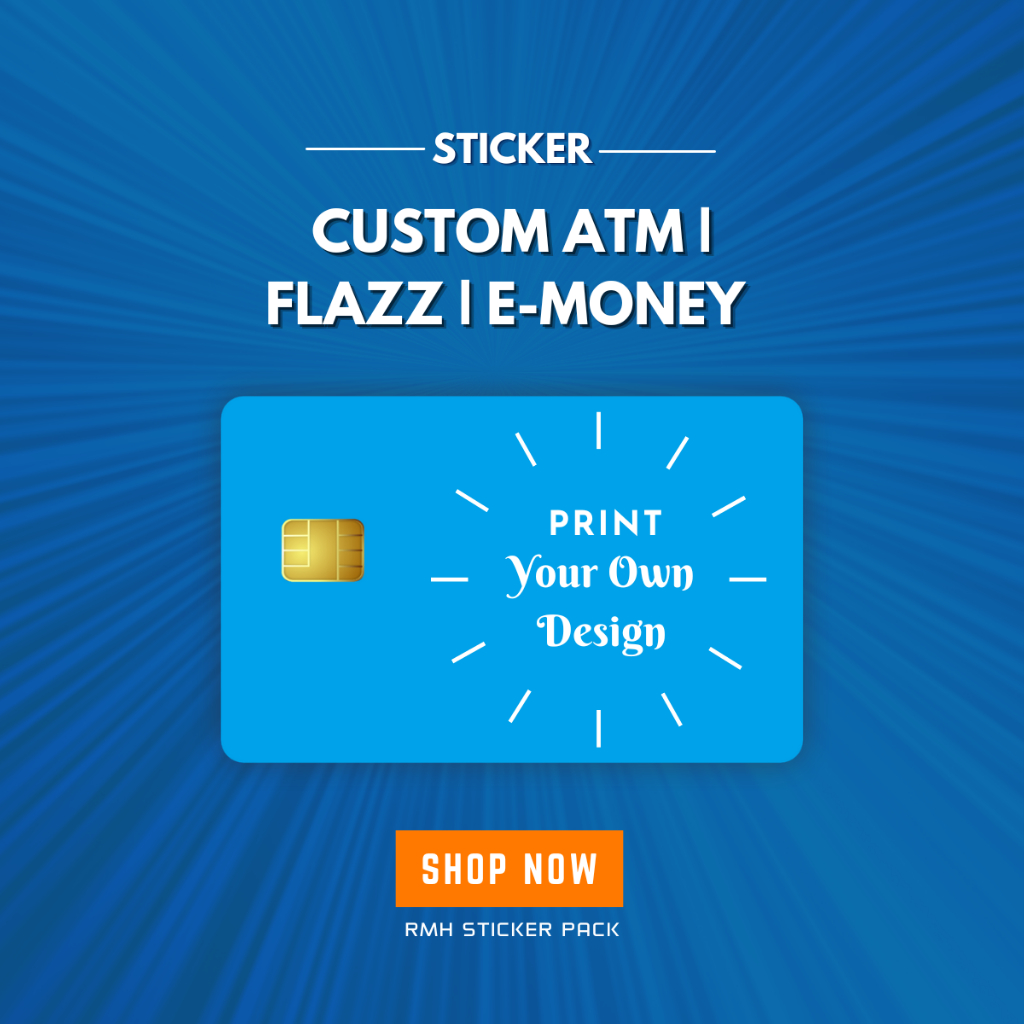 

Paket Custom Stiker Kartu 50 Pcs Design Bebas