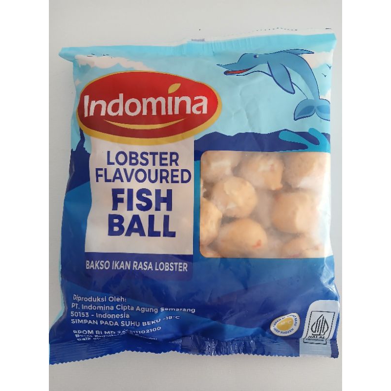 

indomina Lobster flavoured fish ball - bakso ikan rasa lobster 500g - frozen food