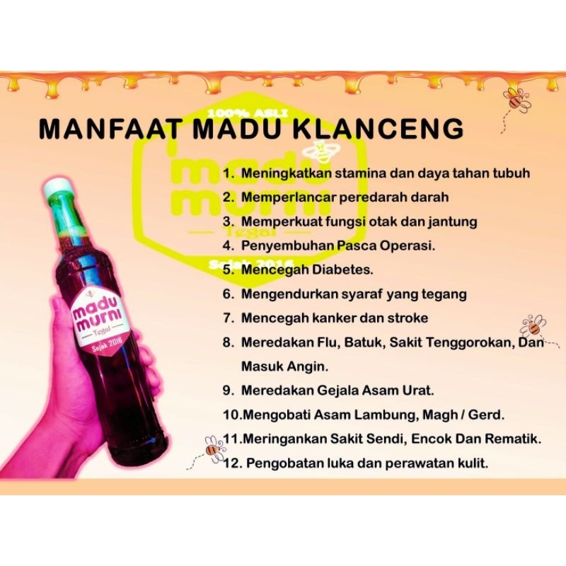 

MADU KLANCENG MADU MURNI TEGAL
