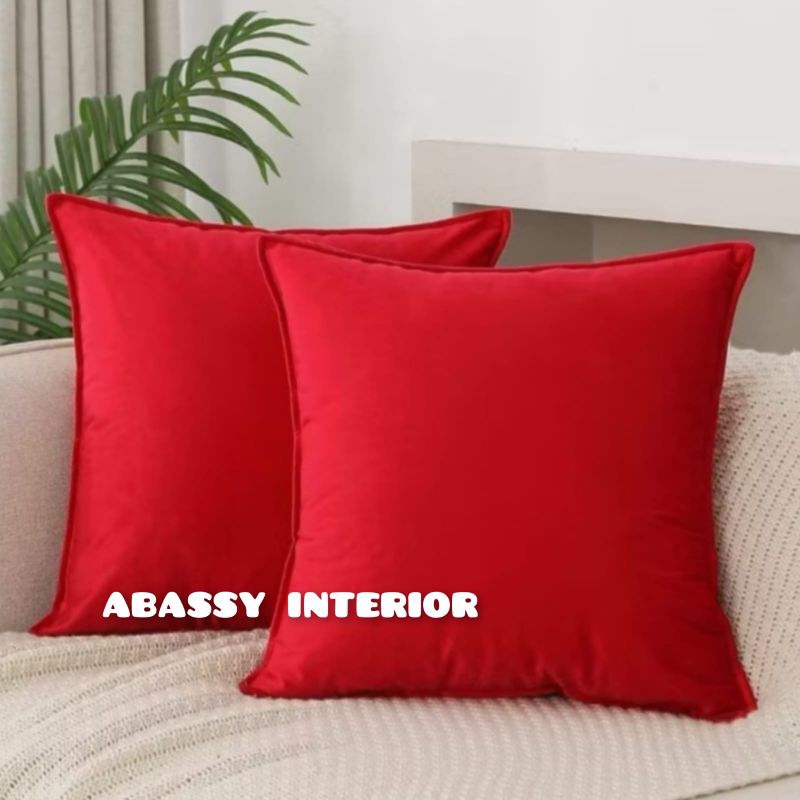 sarung bantal sofa bahan suede premium ukuran 35x35 40x40 45x45 50x50 60x60 bisa kustem ukuran dan t