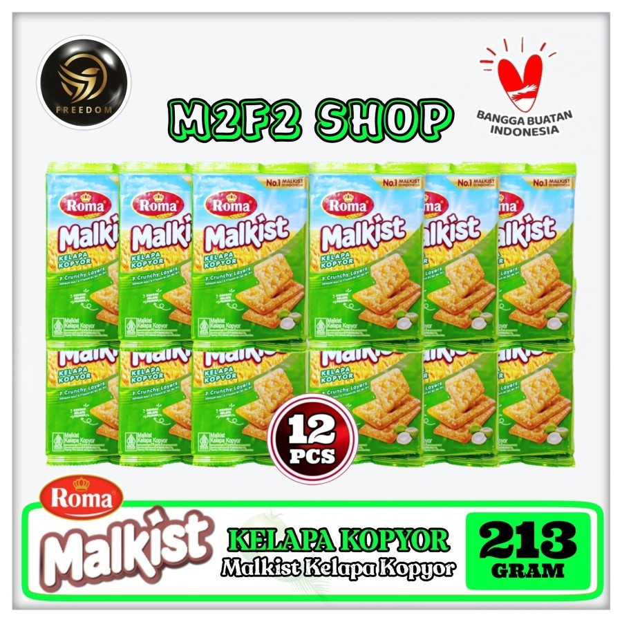 

Roma Biskuit Malkist Kelapa Kopyor - 213 gr (Kemasan 12 Pcs)