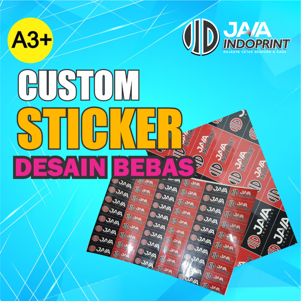 

Cetak Stiker Chromo Cut A3 Murah / Cetak Stiker Majelis Motor Makanan Murah