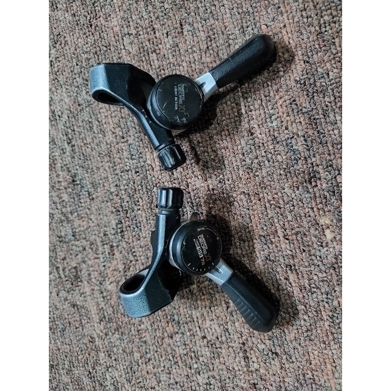 thumb shifter deore xt m732 3x7speed indeks friction