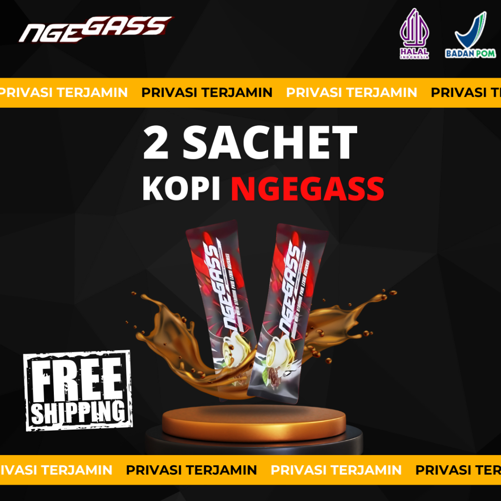 

Kopi Ngegass (2 Sachet) | Minuman Kopi Serbuk Krimer | Kopi Stamina Pria | Tahan Lama | Sudah BPOM