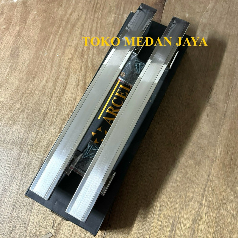HANDLE PINTU DORONG HANDLE PINTU ARCEL PS-A2042-SS 450 MM STAINELEAS STEEL PULL HANDLE
