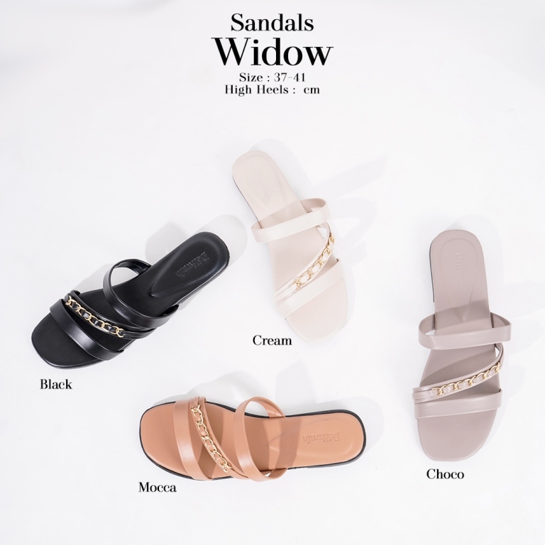 Deliwafa - [Sandal Wanita] Widow Sandal