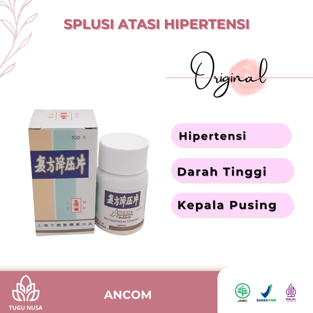 Ancom Obat Darah Tinggi Hipertensi Kapsul Herbal Penurun Tensi Tekanan Darah Tinggi