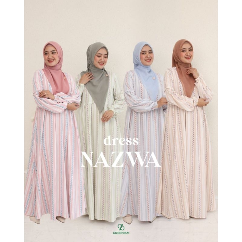 [ GREENISM ] NAZWA DRESS BY GREENISM | GAMIS BUSUI FRIENDLY | GAMIS WANITA MUSLIM