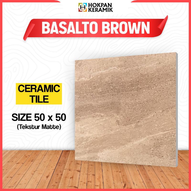 KERAMIK MATTE BASALTO BROWN 50x50