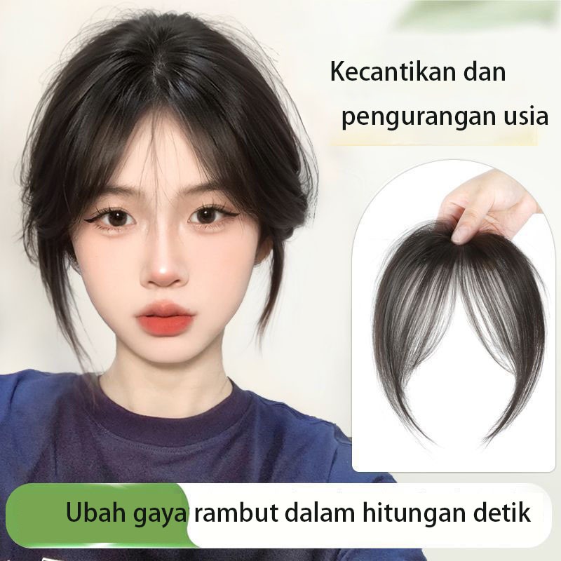 Rambut palsu wanita， poni palsu korea,jepit rambut ,wig,jepit rambut palsu Wig wanita gaya Korea wig