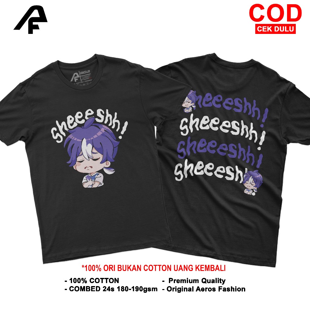 Kaos MLBB Sheeesh Tshirt Emote Sheeesh Mobile Legends Cotton Combed 24s Unisex