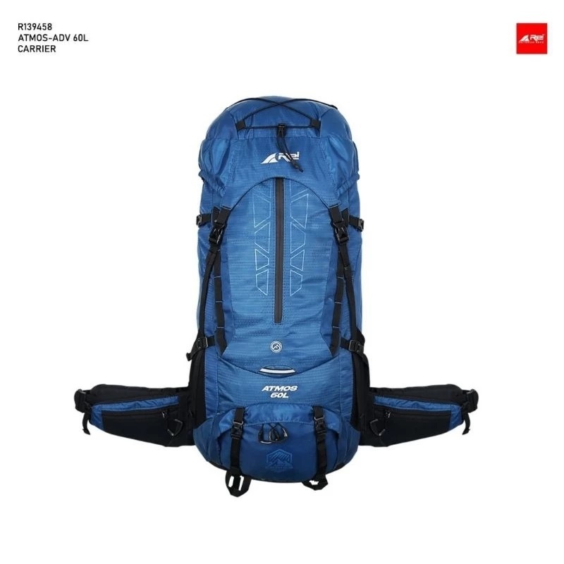 tas gunung original carrier arei atmos adv 60L dapat arei outdoorgear