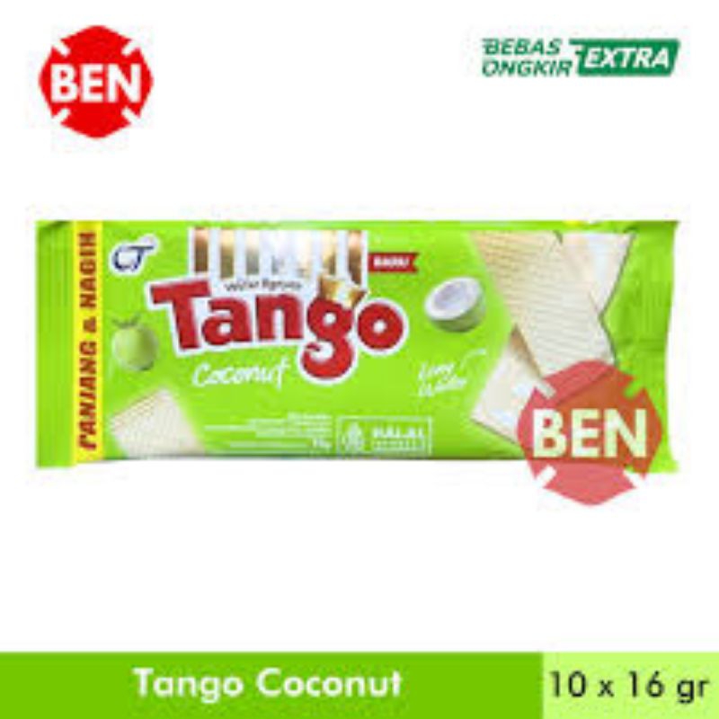 

TANGO WAFER RENCENG RASA COCOPANDAN ISI 10 PCS X 16 GR