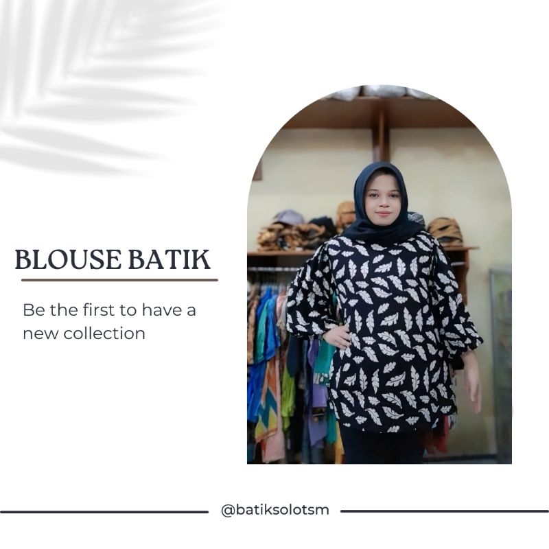 BLOUSE BATIK PREMIUM LENGAN BALON