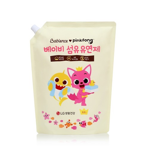 Babience Pinkfong Baby Fabric Softener Large Capacity Cap Refill 2200ML