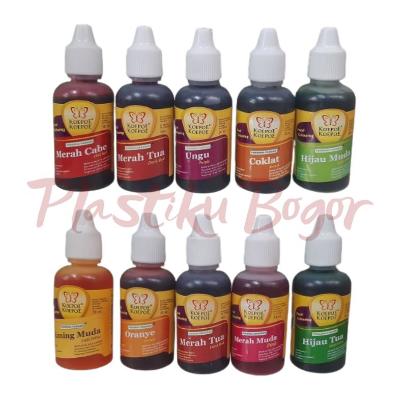 

Pewarna Makanan Dan Minuman Cair 30ml Cap Kupu-kupu