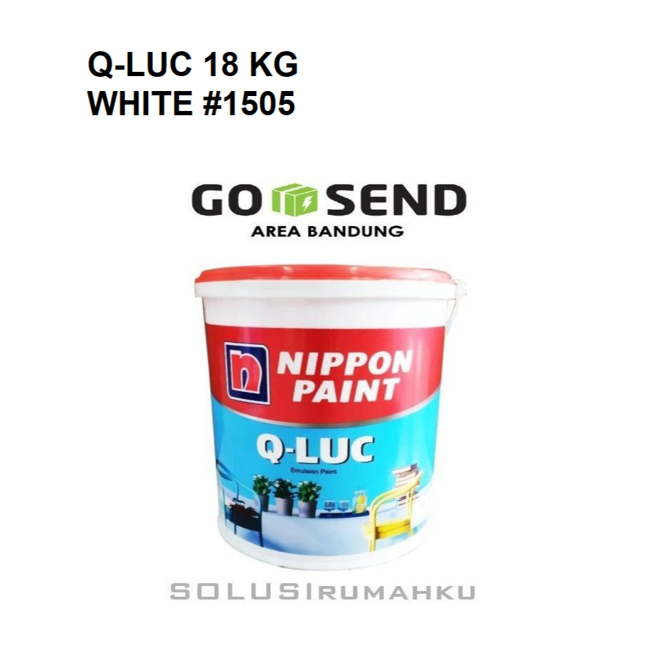 NIPPON QLUC PAIL 18 KG CAT TEMBOK PUTIH Q-LUC EMBER BESAR NIPPON PAINT