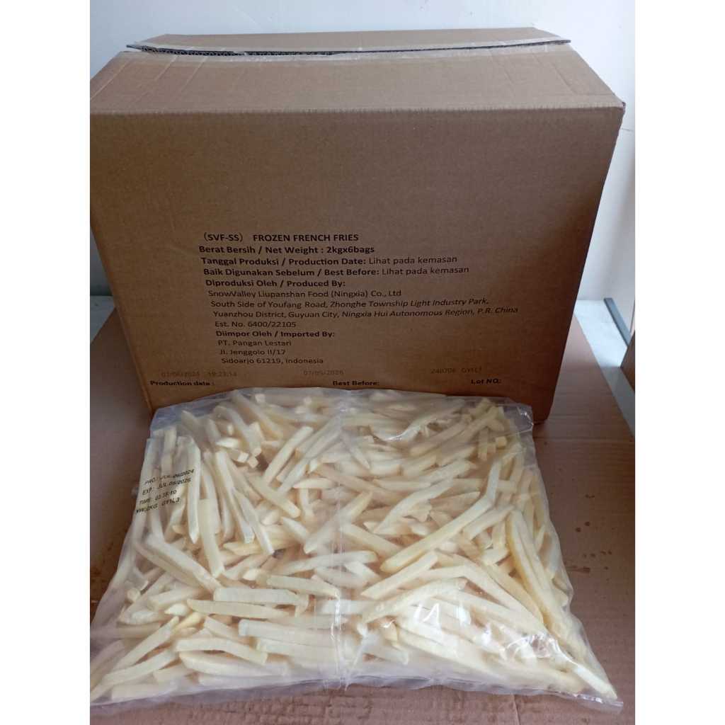 

Lezatoz_Genz Shoestring Kentang Beku 2Kg, French Fries Shoestring Cut