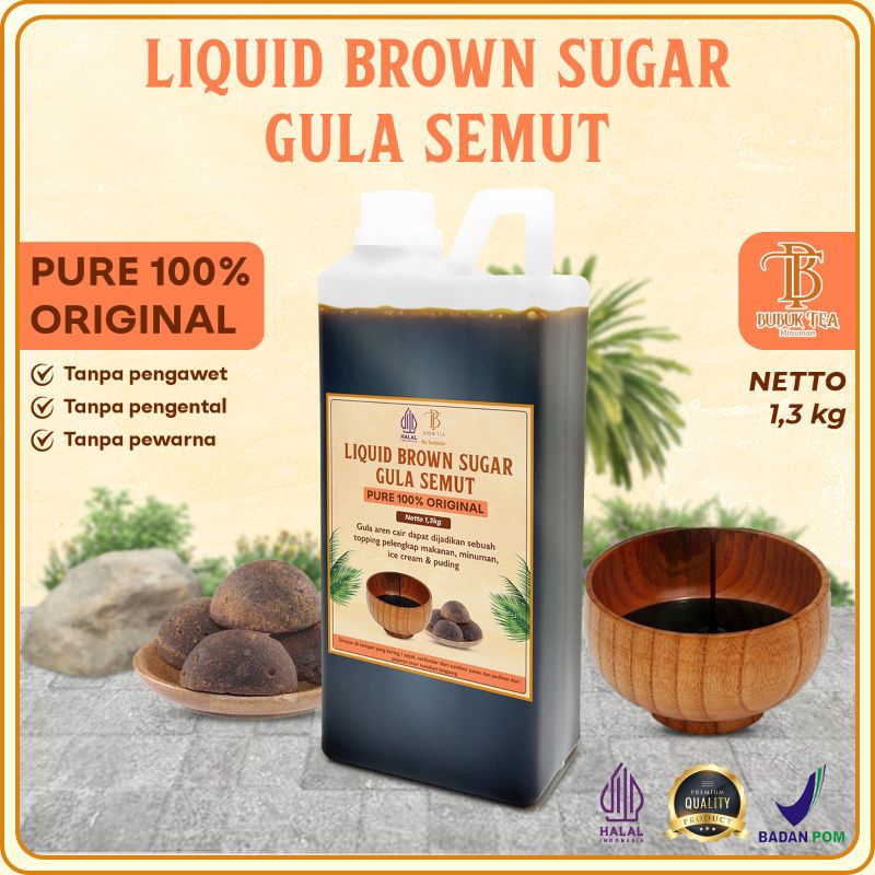 

RB BROWN SUGAR GULA AREN PURA LIQUID 1,3KG / GULA AREN CAIR PREMIUM