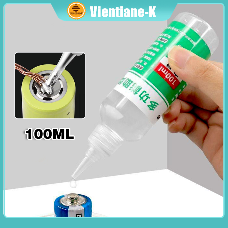 100ML Flux Cair Flux Solder Stainless Steel Baterai Nikel Kuningan Tembaga Besi Bearing Solder