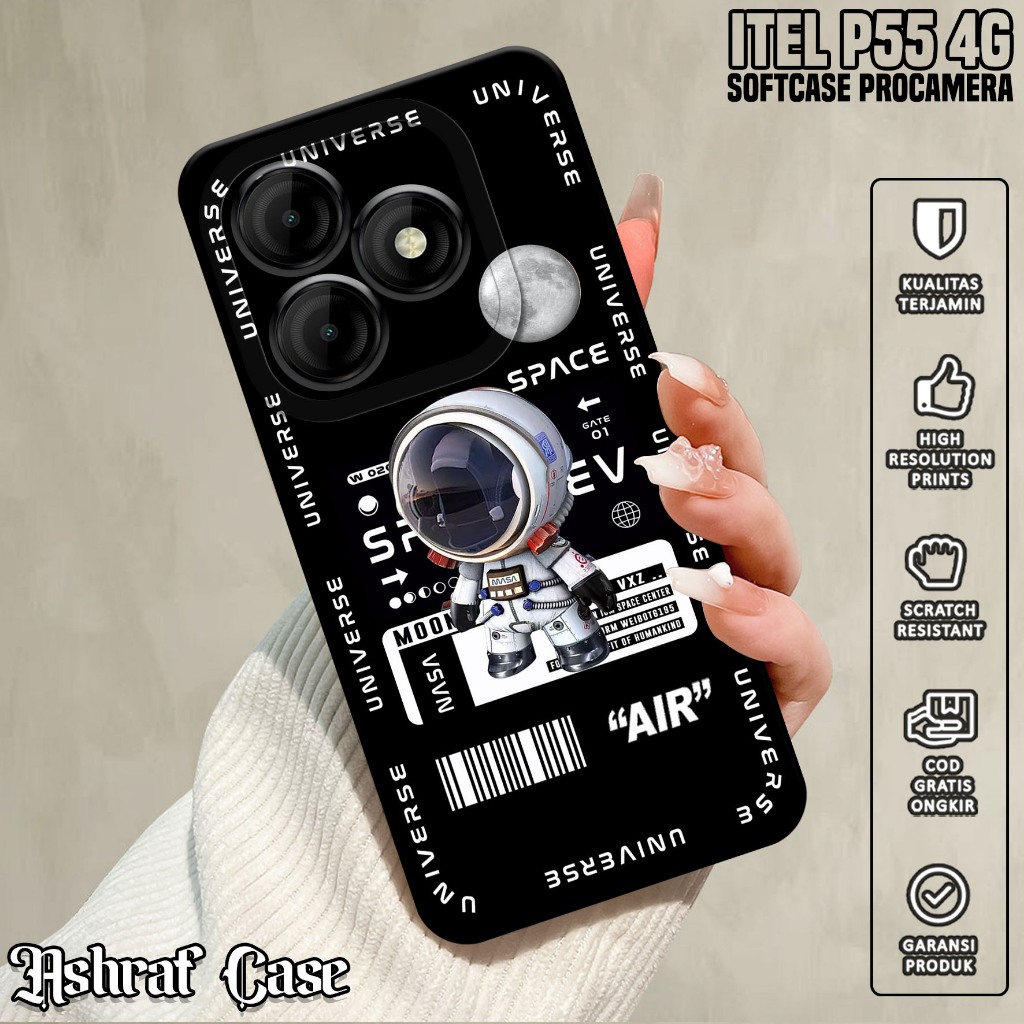 Casing ITEL P55 4G - Casing Hp ITEL P55 4G ( PLNT ) Silikon Hp ITEL P55 4G - Softcase Hp ITEL P55 4G
