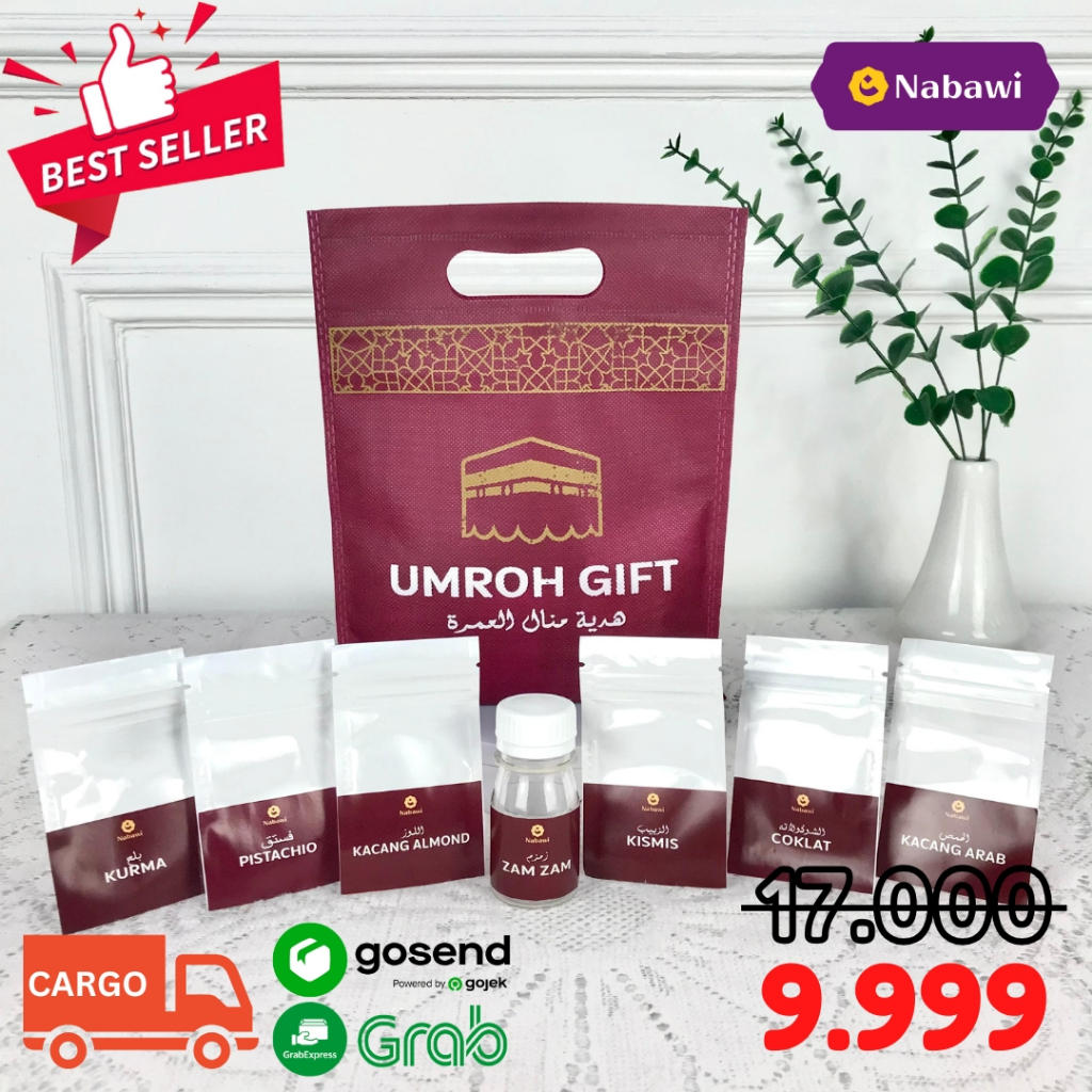 

Kemasan Paket Oleh Oleh Haji Umroh Baitullah Blessing Gift Tas Souvenir Haji Umroh Bahan Spunbond