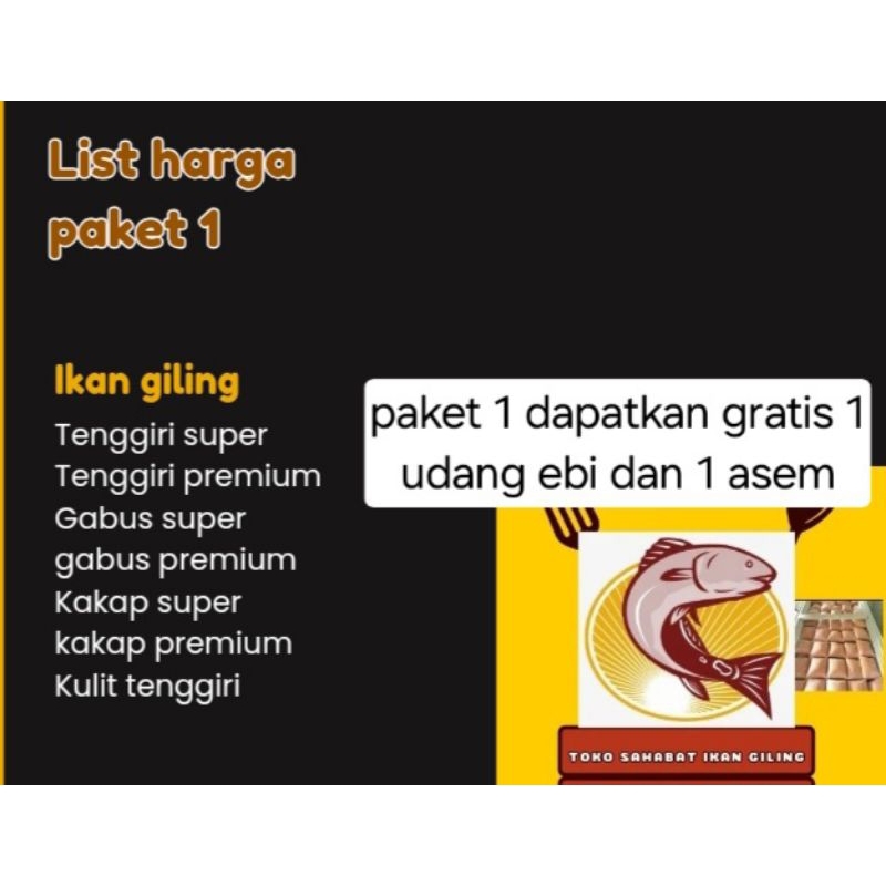 

paket ikan giling