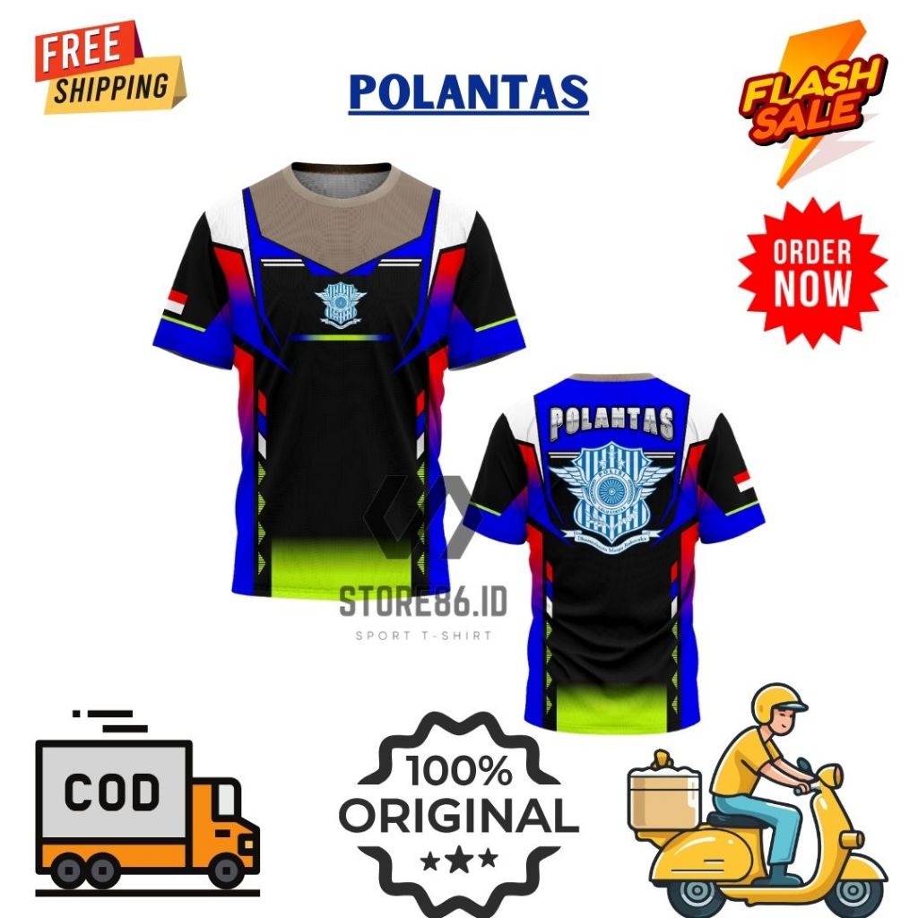 JERSEY POLANTAS  FULLPRINT SUBLIME / KAOS POLANTAS DRIFIT / JERSEY POLISI LALULINTAS / FULL PRINTING