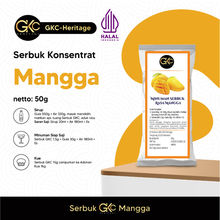 

Bubuk Minuman 50gram Rasa Mangga Campuran Teh (Mango Tea)