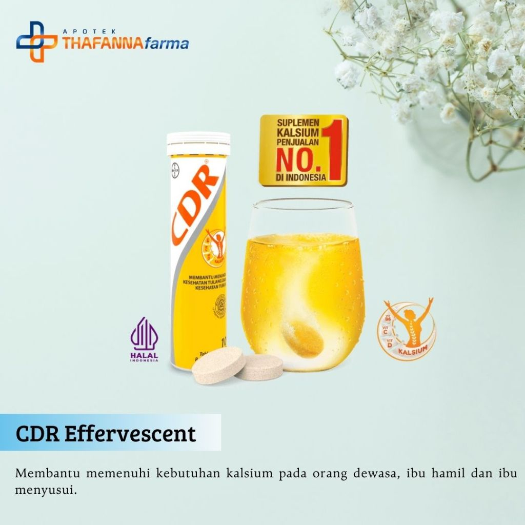 

CDR Effescent/MENJAGA KESEHATAN TULANG/MEMENUHI KEBUTUHAN KALSIUM
