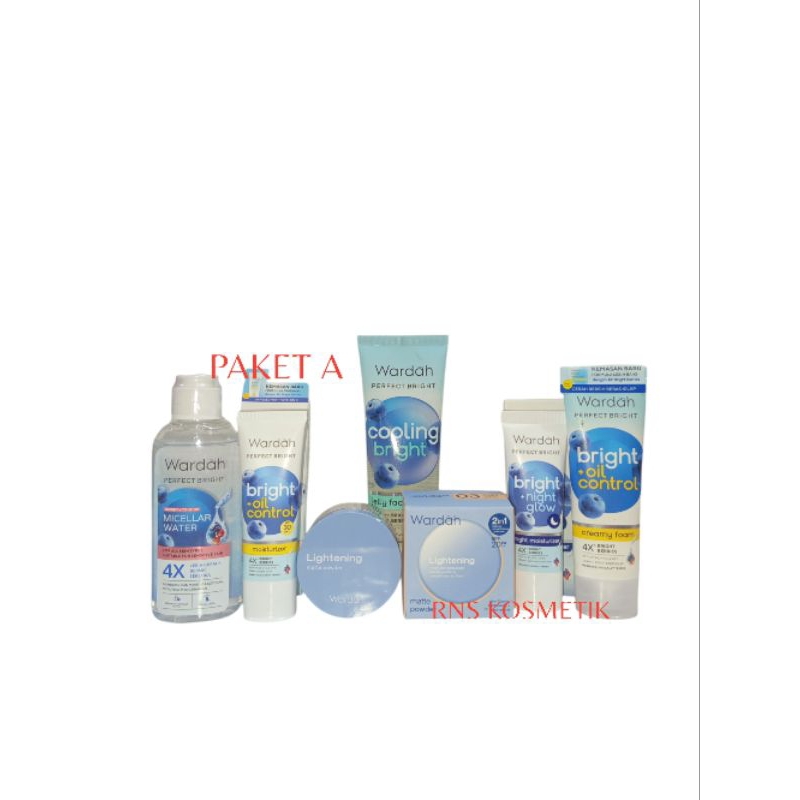 Wardah Paket Skincare Perfect Bright Series Untuk Kulit Berminyak
