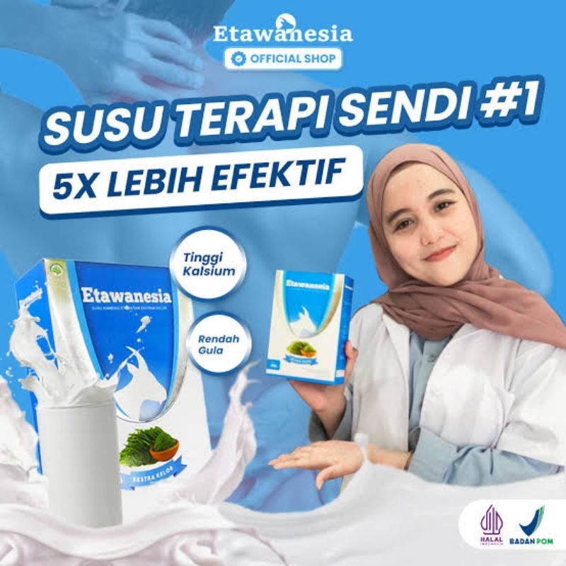 

SUSU ETAWANESIA ETAWA BIRU Original Susu Kambing Etawa 5 X Lebih Efektif Dari Yang Sejenis + Ekstrak Moringa Rasa Premium