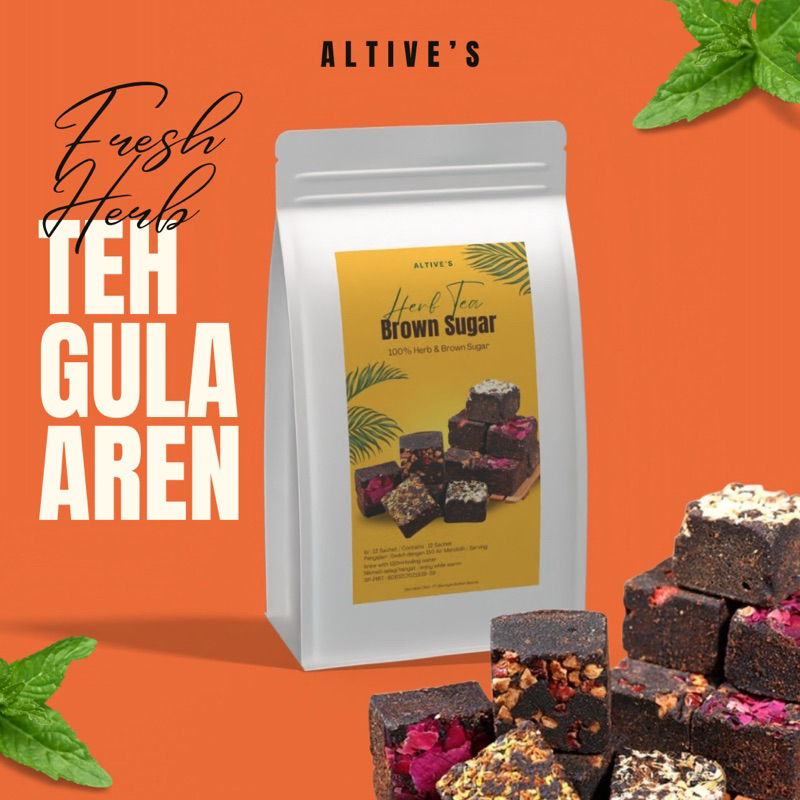 

Teh Gula Aren rempah 100% Herbal | jahe | kunyit | mawar | sereh | chamomile | kelor | mint | rimpang