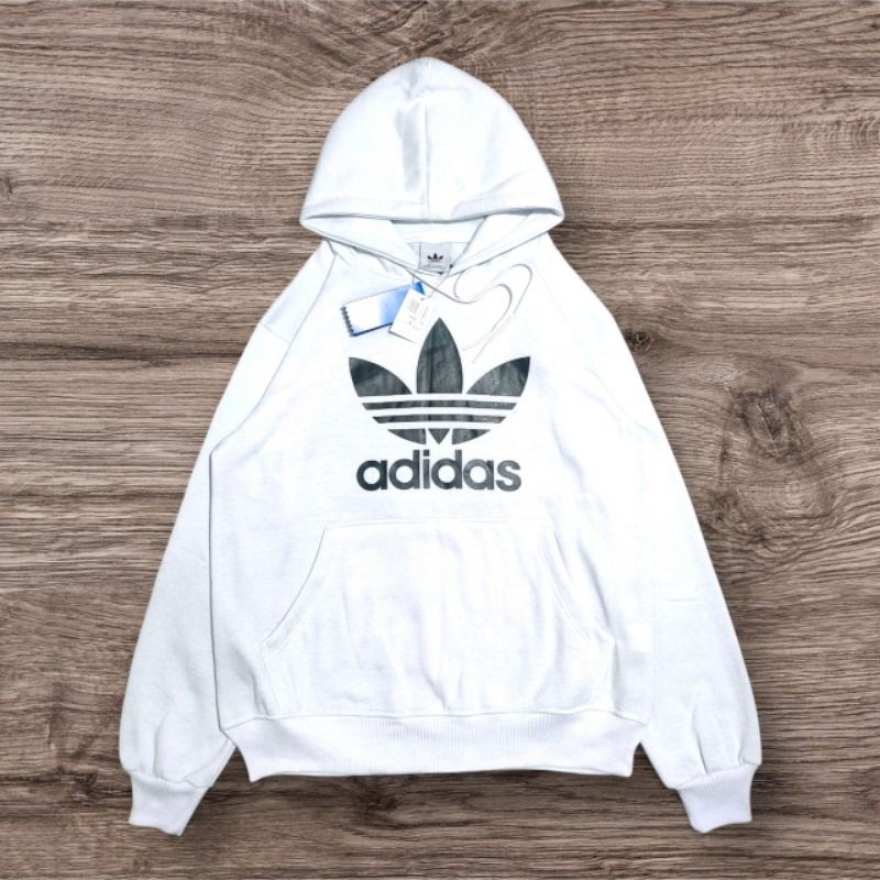 HOODIE ADIDAS WHITE TREFOIL