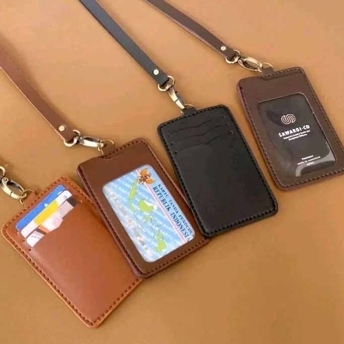 

Langsung Pesan ID Card Holder Kulit Name Tag Holder Kulit by Sawargico Saner