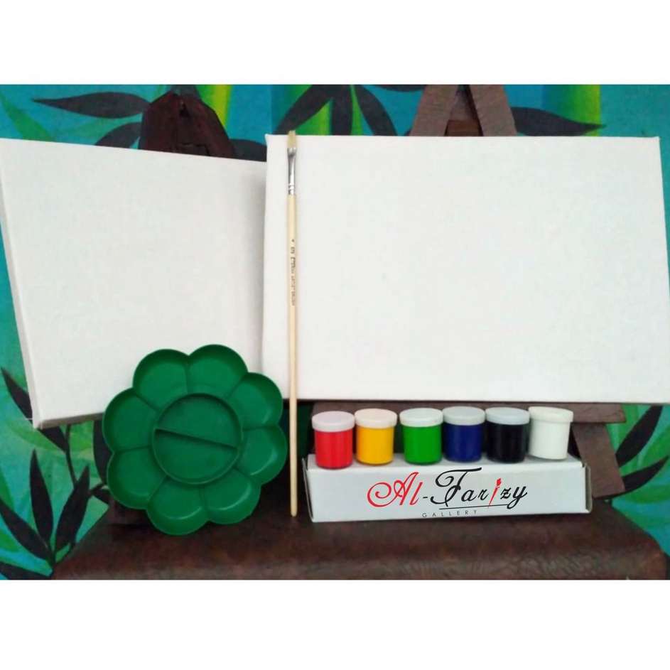 

Diskon Kepuasan 2Buah Kanvas Lukis Putih Ukuran 2x3cm dengan Cat Akrilik 6 Warna Kuas Lukis BONUS Palet Lukis