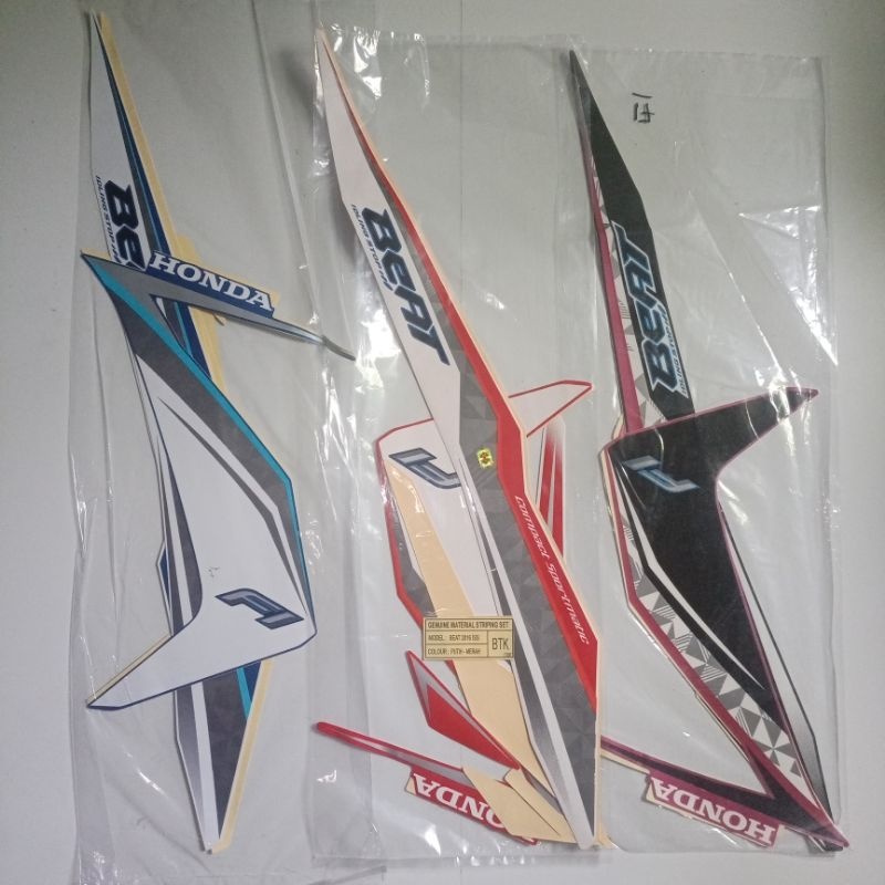 Stiker Striping Sticker Motor Honda Beat CBS ISS 2016 List Les Body Motor Honda Beat CBS ISS 2016