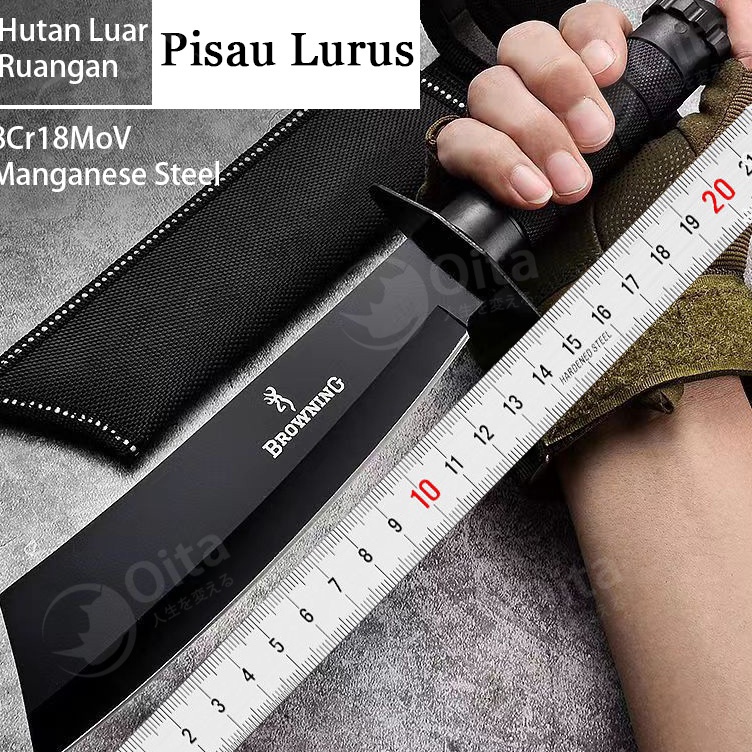 Super Gaya Oita Pisau Browning Pisau Gunung Pisau Rambo Pisau Hunting Pisau Camping Pisau Survival w