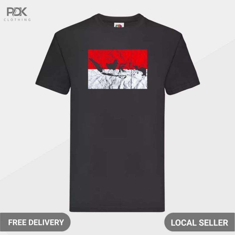 Kaos Pria Baju Peta Indonesia