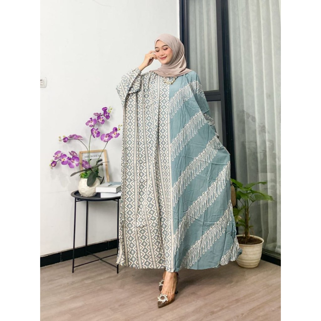 KAFTAN MARISKA RAYON PREMIUM MOTIF FUJI KAFTAN  KEKINIAN ABAYA HITAM MEWAH ELEGAN KAFTAN JUMBO