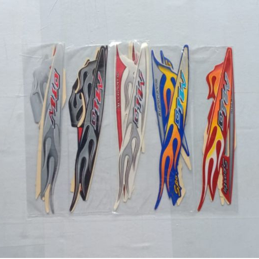 Stiker Striping Motor Yamaha Mio Sporty 2005 List Les Body Motor Yamaha Mio Sporty 2005 Motif Api