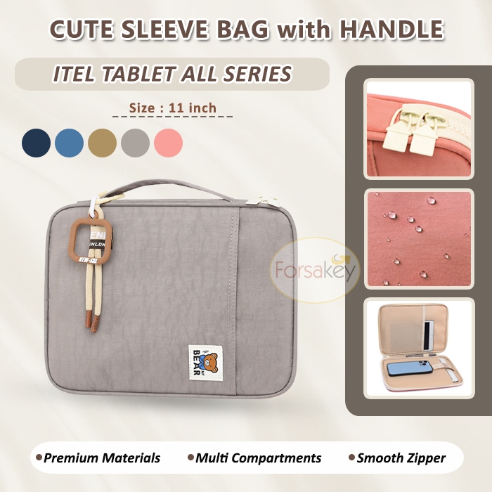 iTel Vista Tab Vistatab 10 10" 30 11" Tablet 10.1 11 Inch 4g LTE 2024 Sleeve Pouch Bag Tas Sarung St